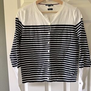 Tommy Hilfiger Black and White Striped cardigan